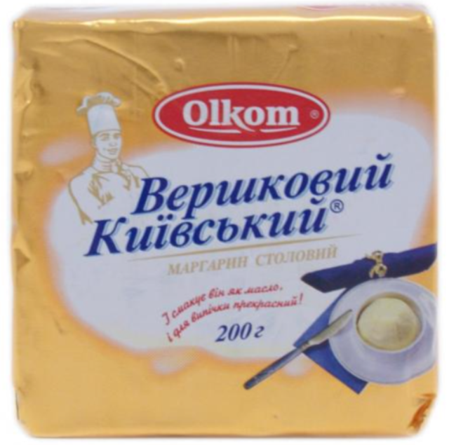 Маргарин Olkom Вершковий Київський 72,5%, 200г